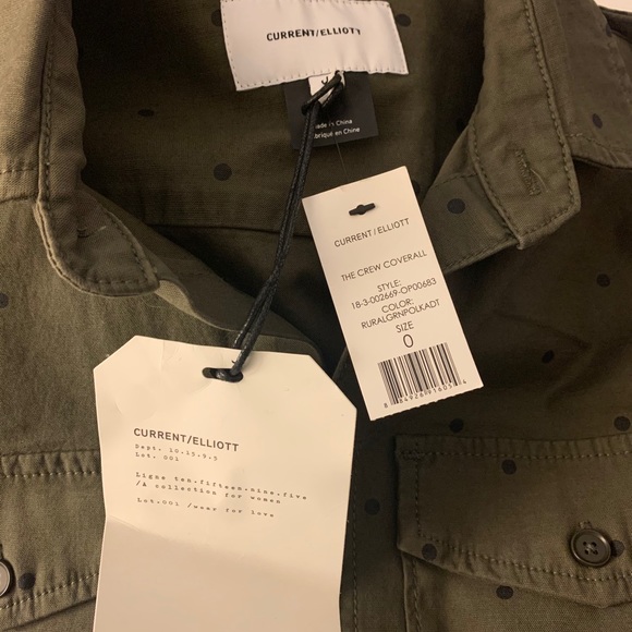 CURRENT/ELLIOTT Coverall Polka Dot Jumpsuit - Picture 5 of 6